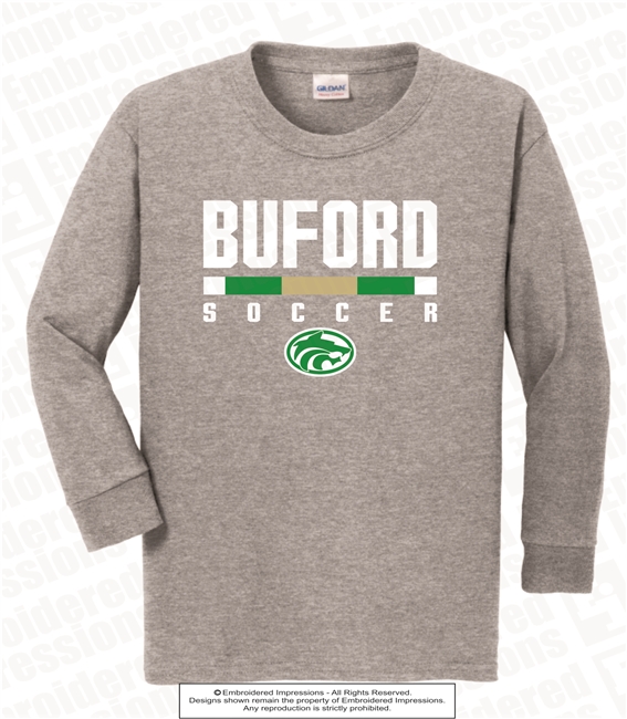 BUFORD Soccer Tri Tone Strip Long Sleeves